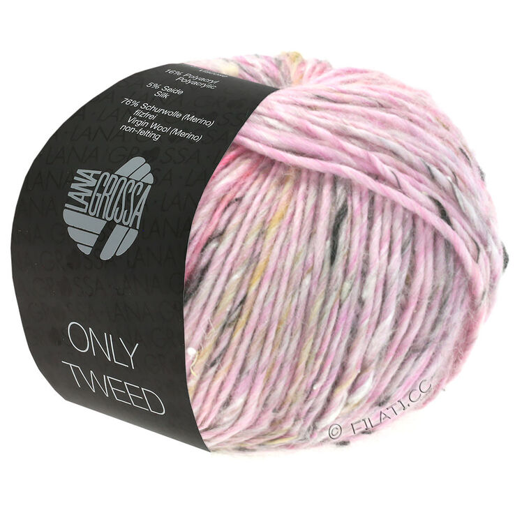 Lana Grossa ONLY TWEED | 101-sireeni/luonto/harmaa