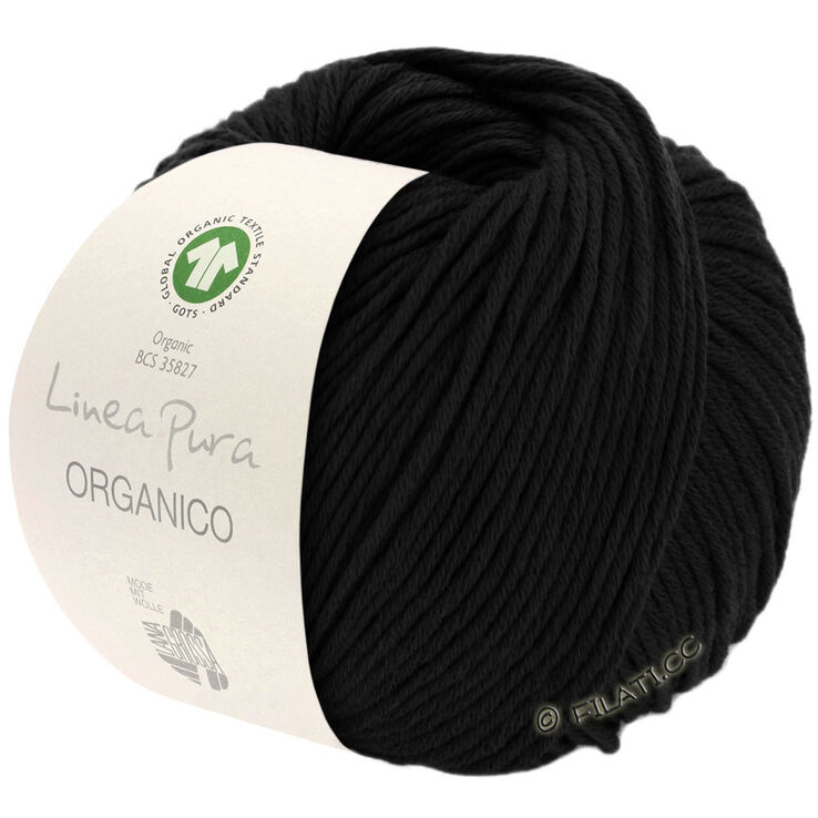 Lana Grossa ORGANICO (Linea Pura) | 014-musta