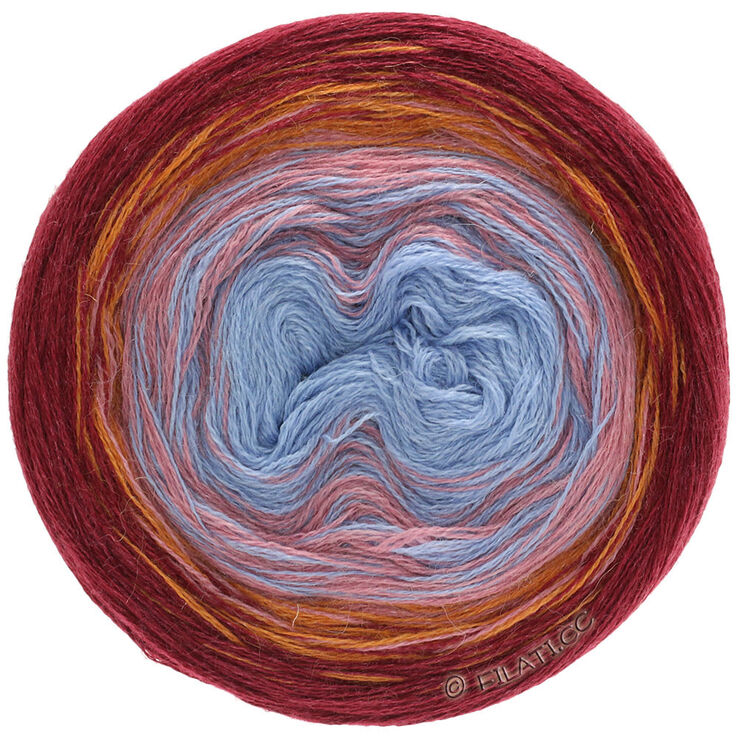 Lana Grossa SHADES OF ALPACA SILK | 301-vaaleansininen/sininen/roosa/oranssi/bordeaux