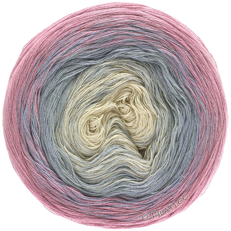 Lana Grossa SHADES OF COTTON LINEN | 701-roosa/harmaa/vaaleanharmaa/luonto