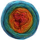 Lana Grossa SHADES OF MERINO COTTON | 601-terrakotta/oranssi/keltainen/keltavihreä/turkoosi/mariini