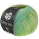 Lana Grossa SILKHAIR PRINT | 439-keltavihreä/valkovihreä/oliivinvihreä/turkoosi