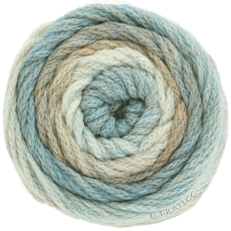 Lana Grossa SUPER COLOR | 101-luonto/beige/vaaleansininen/beigensininen