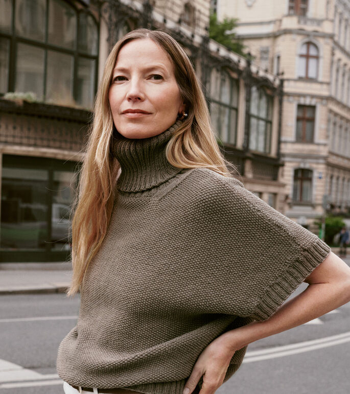 Lana Grossa PULLOVER Cool Wool Mélange - Strikkeopskrift (SE)