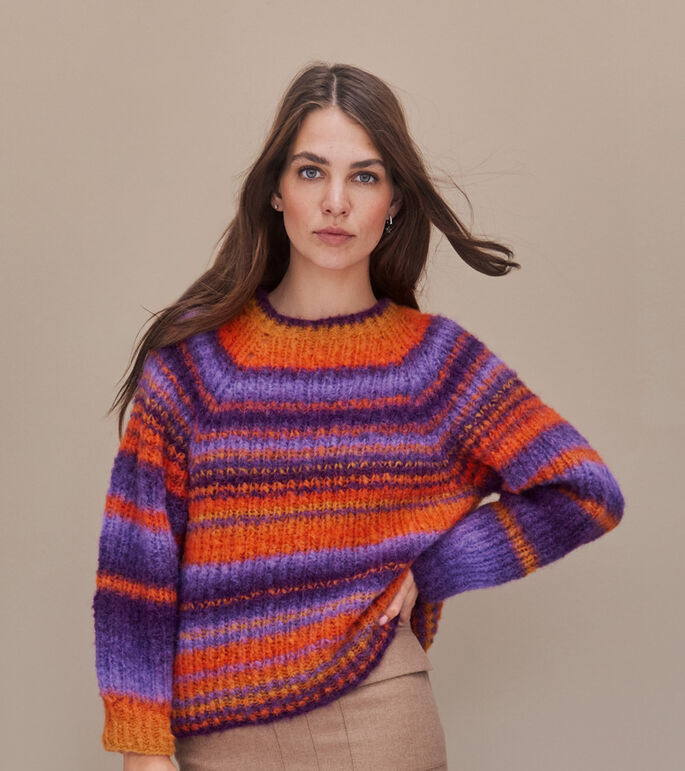 Lana Grossa TOPDOWN-PULLOVER Gigante - Stickmönster (DK)