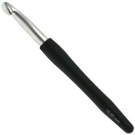 Lana Grossa Virkkuukoukku Soft Grip alumiini 10,0mm