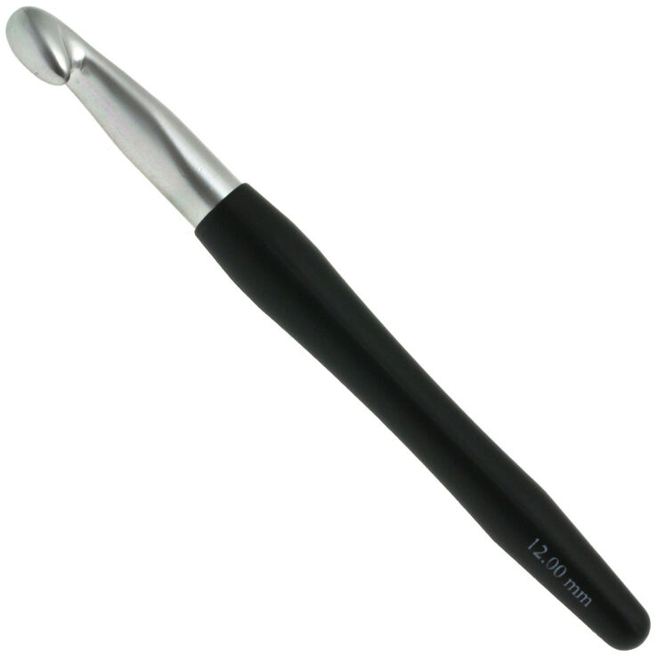 Lana Grossa Virkkuukoukku Soft Grip alumiini 12,0mm