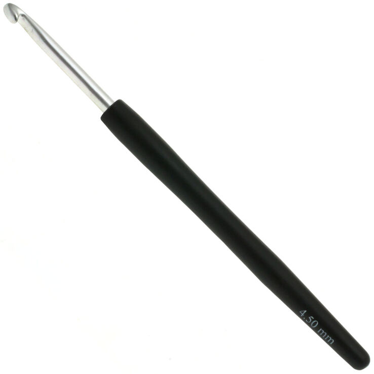 Lana Grossa Virkkuukoukku Soft Grip alumiini 4,5mm