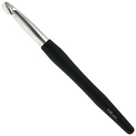 Lana Grossa Virkkuukoukku Soft Grip alumiini 9,0mm