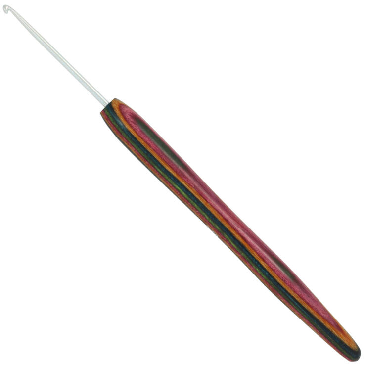 Lana Grossa Virkkuukoukku Alumiini puukahvalla Design-puu: Color 2,0mm