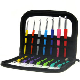 Lana Grossa  Virkkuukoukkusetti Design Color Soft Grip alumiini