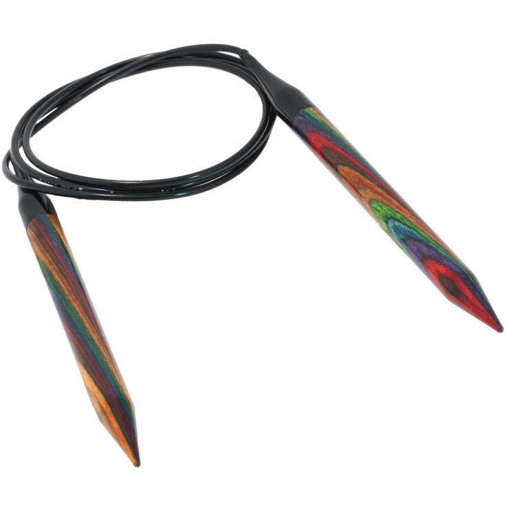 Lana Grossa Pyöröpuikot Design-puu Multicolor 9,0mm/100cm
