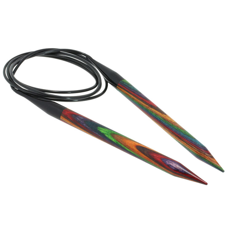 Lana Grossa Pyöröpuikot Design-puu Multicolor 10,0mm/120cm
