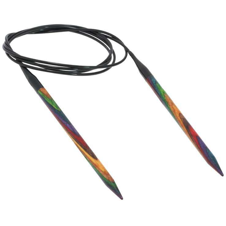 Lana Grossa Pyöröpuikot Design-puu Multicolor 6,0mm/120cm