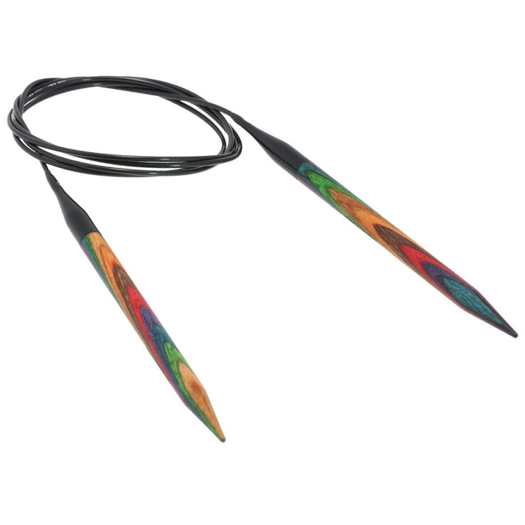 Lana Grossa Pyöröpuikot Design-puu Multicolor 8,0mm/120cm