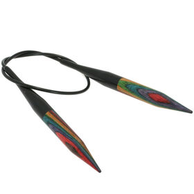 Lana Grossa Pyöröpuikot Design-puu Multicolor 10,0mm/40cm