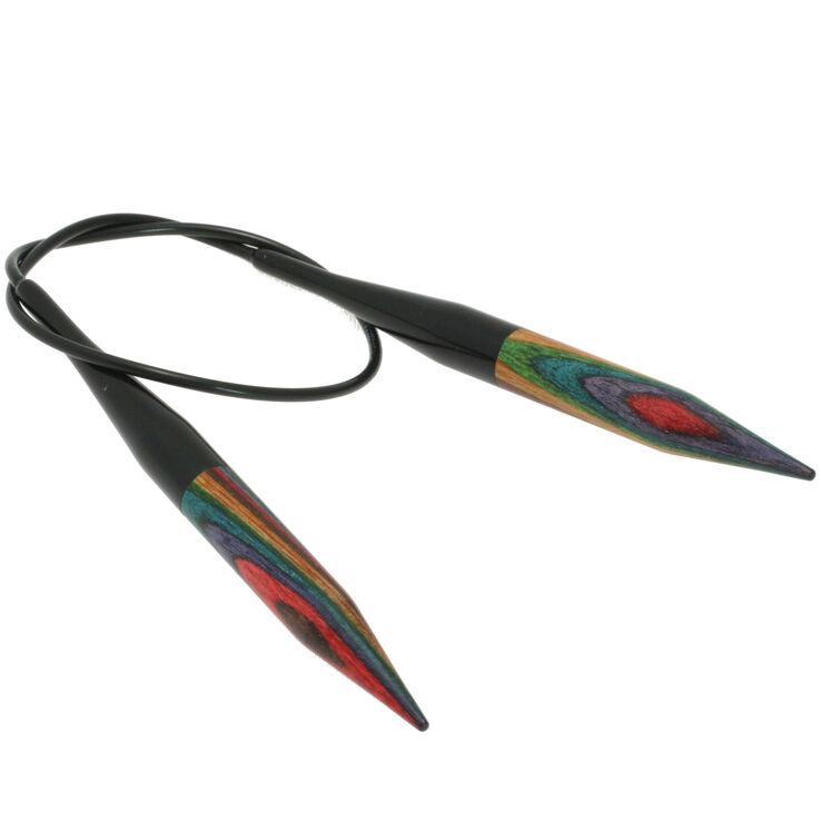 Lana Grossa Pyöröpuikot Design-puu Multicolor 10,0mm/40cm