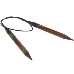 Lana Grossa Pyöröpuikot Design-puu Multicolor 12,0mm/60cm