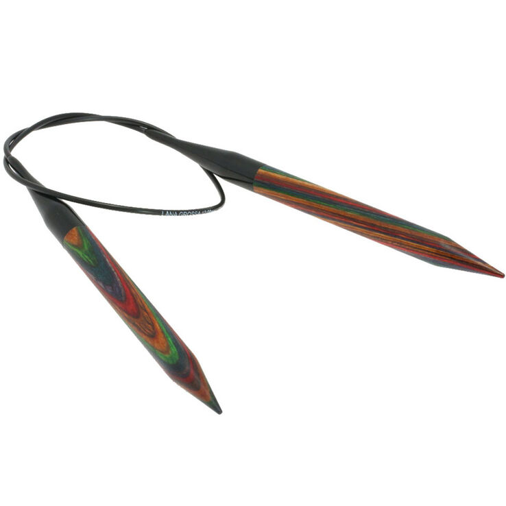 Lana Grossa Pyöröpuikot Design-puu Multicolor 12,0mm/60cm