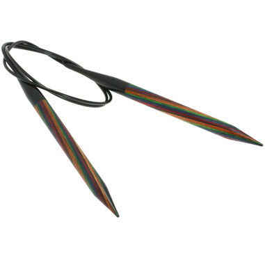 Lana Grossa Pyöröpuikot Design-puu Multicolor 10,0mm/80cm