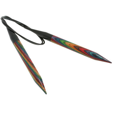 Lana Grossa Pyöröpuikot Design-puu Multicolor 12,0mm/80cm