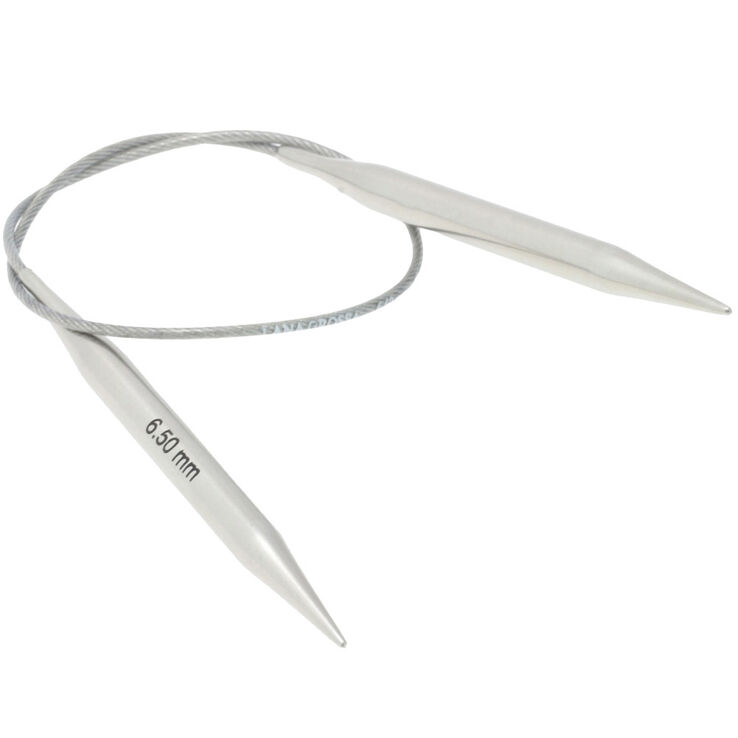 Lana Grossa Pyöröpuikko ruostumaton teräs 6,5mm/40cm