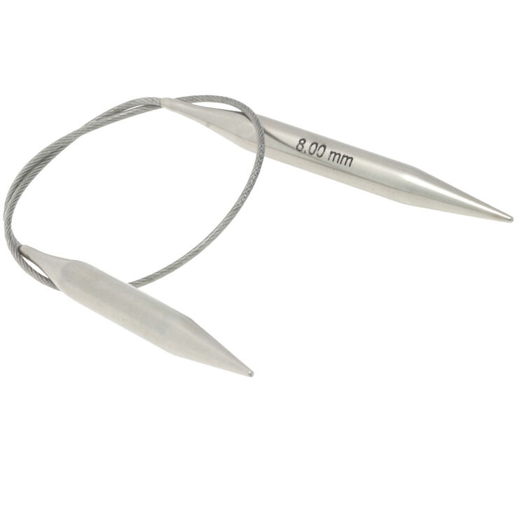 Lana Grossa Pyöröpuikko ruostumaton teräs 8,0mm/40cm