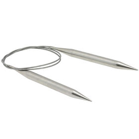 Lana Grossa Pyöröpuikko ruostumaton teräs 10,0mm/80cm