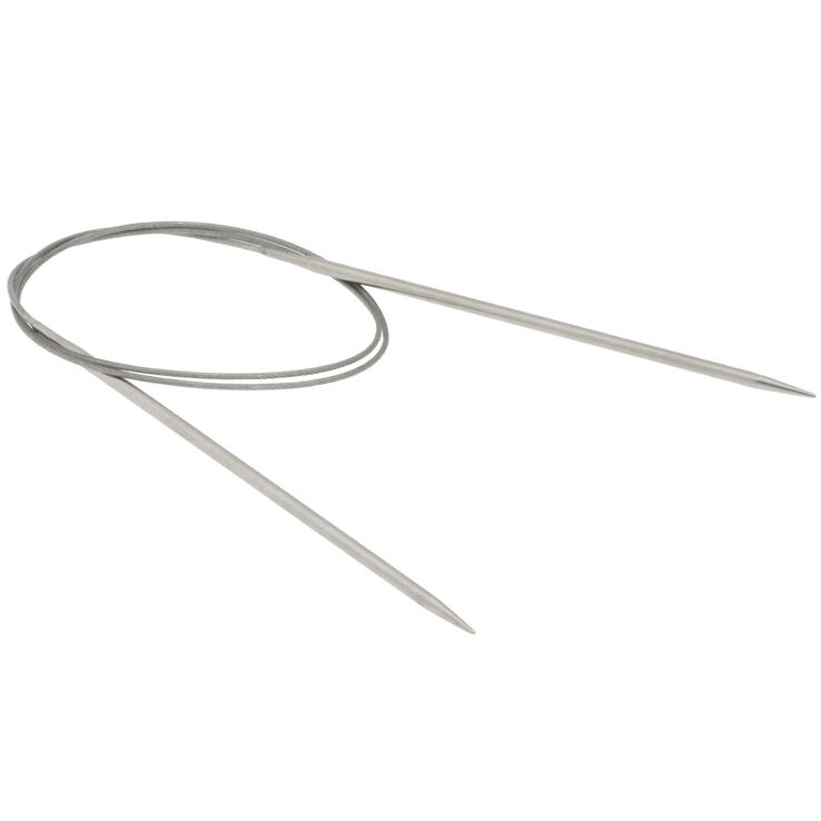 Lana Grossa Pyöröpuikko ruostumaton teräs 3,0mm/80cm