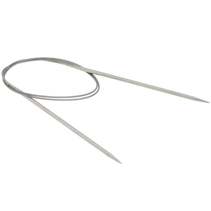 Lana Grossa Pyöröpuikko ruostumaton teräs 3,5mm/80cm