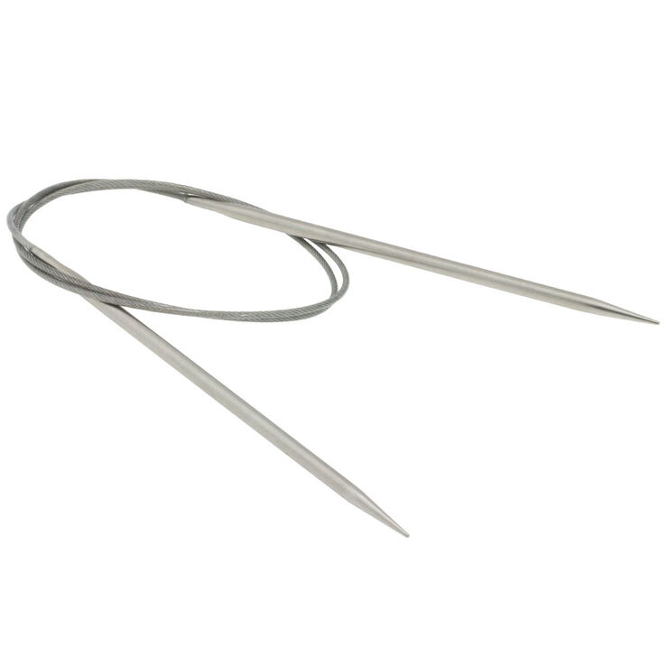 Lana Grossa Pyöröpuikko ruostumaton teräs 4,0mm/80cm