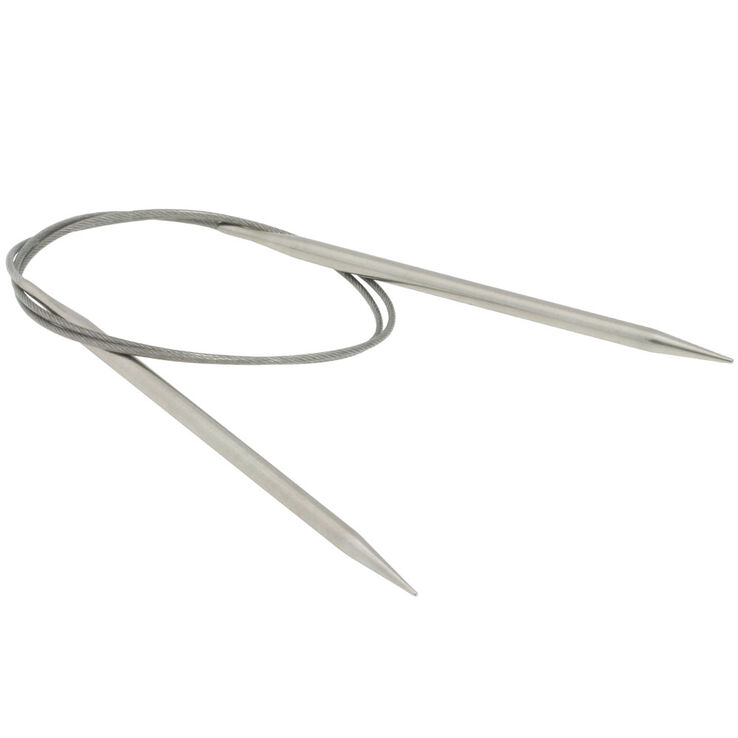 Lana Grossa Pyöröpuikko ruostumaton teräs 5,5mm/80cm