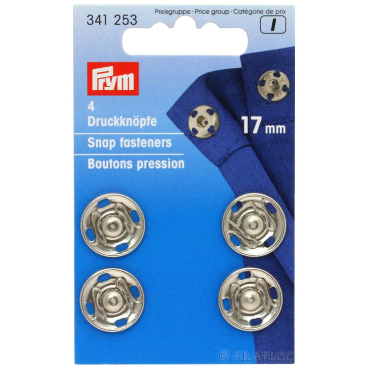 PRYM 341253/17mm | 01-hopea