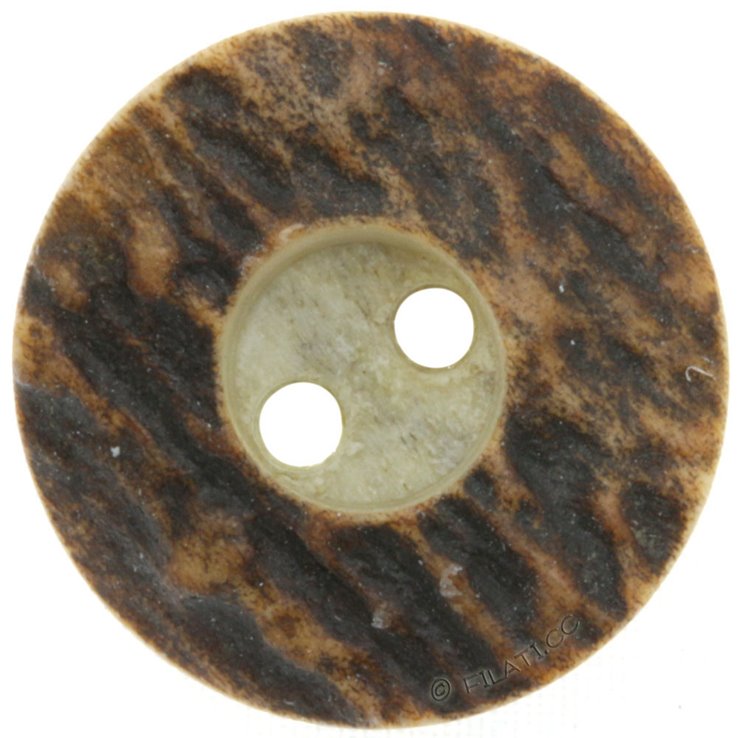 UNION KNOPF 25256/20mm | 22-tummanruskea