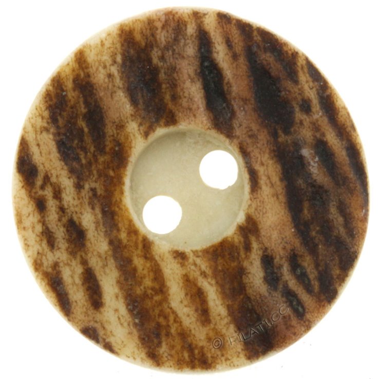 UNION KNOPF 25256/23mm | 22-tummanruskea