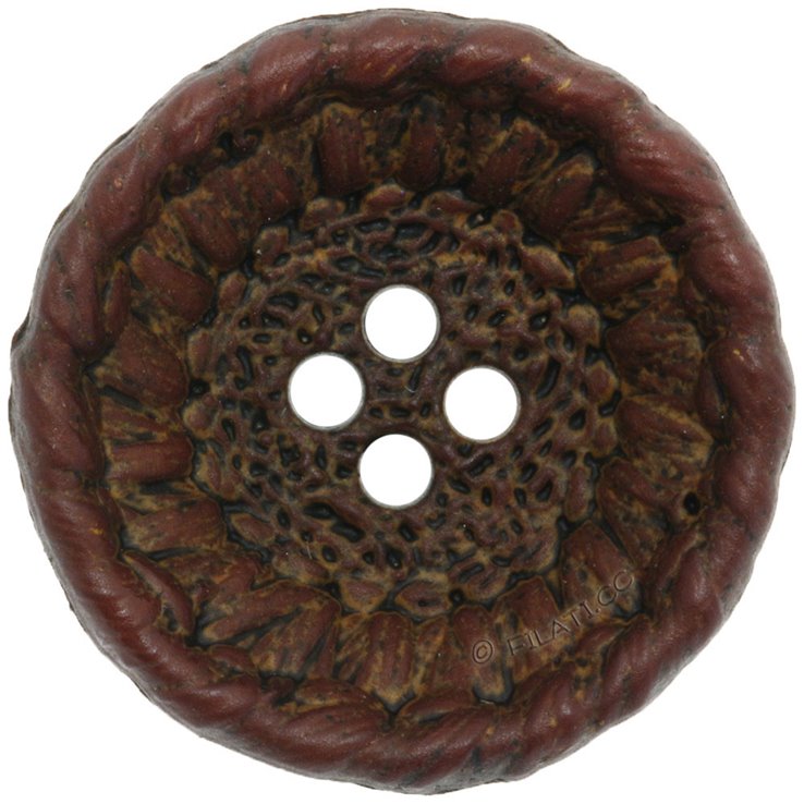UNION KNOPF 452554/28mm | 20-tummanruskea