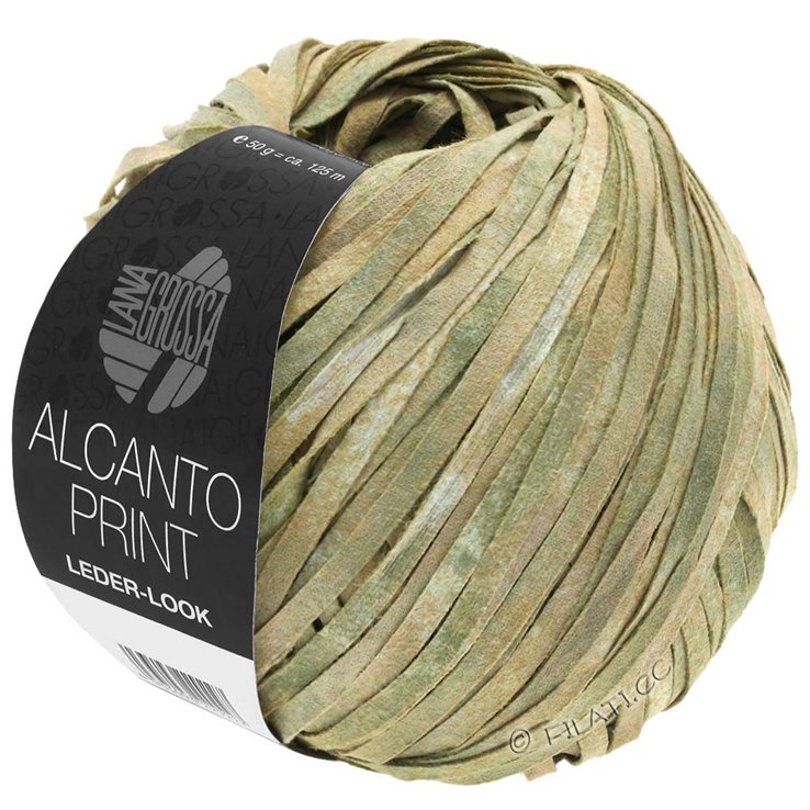 Lana Grossa ALCANTO Print | 101-luonto/beige/harmaanvihreä