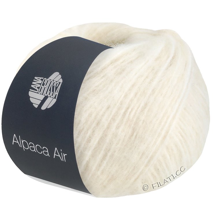 Lana Grossa ALPACA AIR | 01-luonnonvalkoinen
