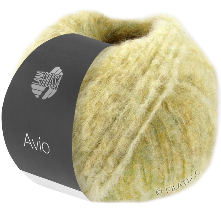 Lana Grossa AVIO | 18-oliivi/vihreänkeltainen