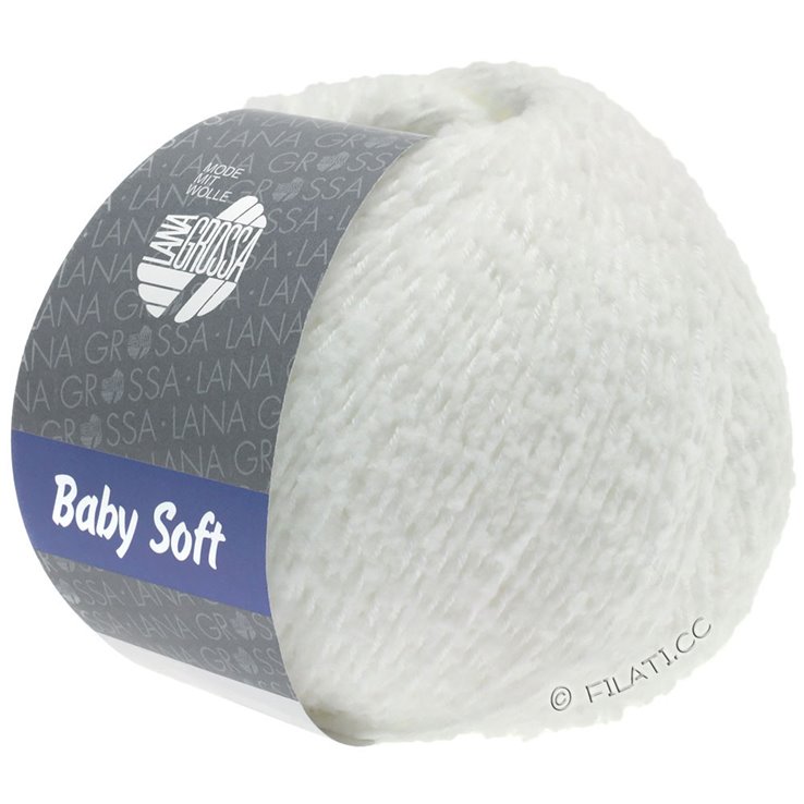 Lana Grossa BABY SOFT | 01-valkoinen