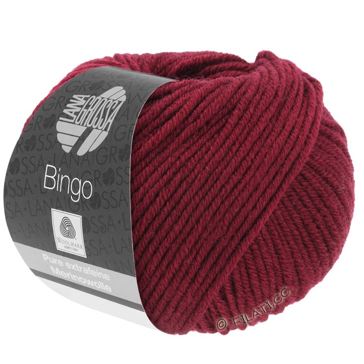 Lana Grossa BINGO Uni/Melange | 007-viininpunainen