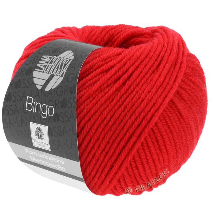 Lana Grossa BINGO Uni/Melange | 020-kirkkaanpunainen