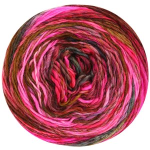 Lana Grossa COLORISSIMO | 17-roosa/pinkki/syklaami/mustanpunainen/ruusupuu/khaki/oliivi/petrooli