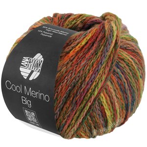 Lana Grossa COOL MERINO Big Color | 405-vaalea oliivi/ruoste/keltavihreä/roosa/terrakotta/harmaanvihreä/tummanvihreä
