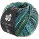 Lana Grossa COOL MERINO Big Color | 409-tummanvihreä/petrooli/merenvihreä/harmaanvihreä/harmaa/valkoinen