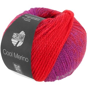 Lana Grossa COOL MERINO Dégradé | 306-punavioletti/tummanpunainen/punainen