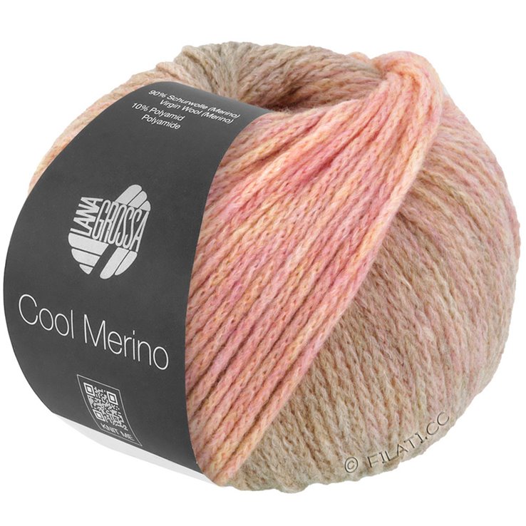 Lana Grossa COOL MERINO Dégradé | 308-taupe/beige/roosa