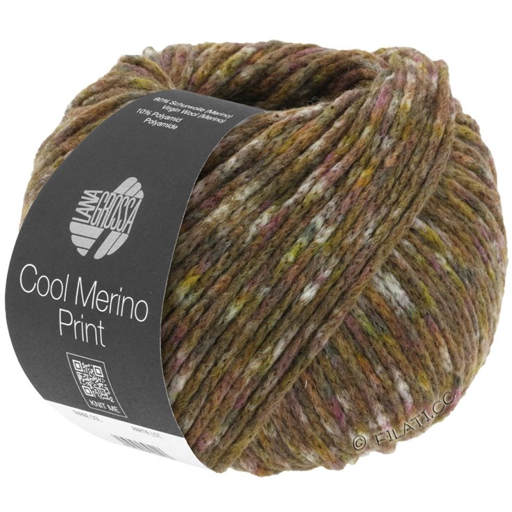 Lana Grossa COOL MERINO Print | 105-harmaabeige/nougat/taupe