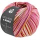 Lana Grossa COOL WOOL 4 SOCKS PRINT III | 7201-pinkki/viininpunainen/ecru/keltainen/kameli