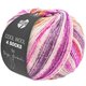 Lana Grossa COOL WOOL 4 SOCKS PRINT | 7761-ruoste/vaalea beige/konjakki/karhunvatukka/fuksia/viininpunainen/vaaleanharmaa